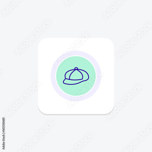 Newsboy Cap, vector, pixel perfect, illustrator file