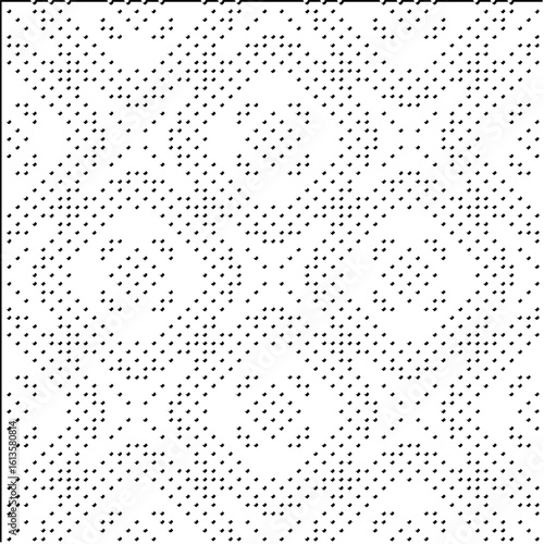 3d relief tiles.Vector pattern with symmetrical elements. Modern stylish abstract texture. Repeating tiles from striped elements. Black and white pattern.