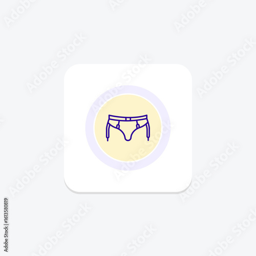 Suspender Belt, vector, pixel perfect, illustrator file