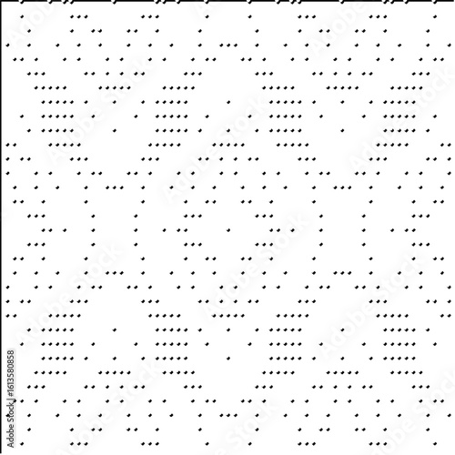 3d relief tiles.Vector pattern with symmetrical elements. Modern stylish abstract texture. Repeating tiles from striped elements. Black and white pattern.