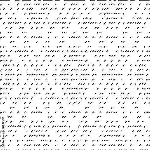 3d relief tiles.Vector pattern with symmetrical elements. Modern stylish abstract texture. Repeating tiles from striped elements. Black and white pattern.