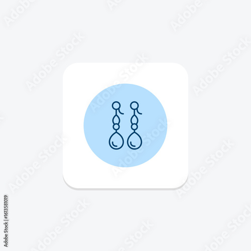 Pearl Earrings, vector, pixel perfect, illustrator file