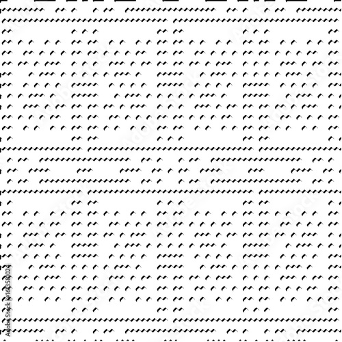 3d relief tiles.Vector pattern with symmetrical elements. Modern stylish abstract texture. Repeating tiles from striped elements. Black and white pattern.