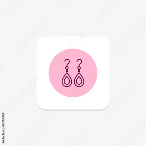 Dangle Earrings, vector, pixel perfect, illustrator file