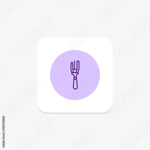 Hair Fork, vector, pixel perfect, illustrator file