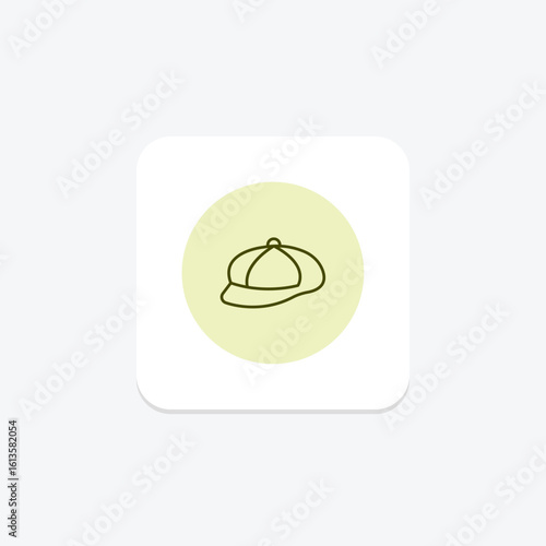 Newsboy Cap, vector, pixel perfect, illustrator file