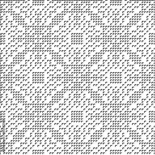 3d relief tiles.Vector pattern with symmetrical elements. Modern stylish abstract texture. Repeating tiles from striped elements. Black and white pattern.