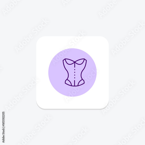 Corset, vector, pixel perfect, illustrator file