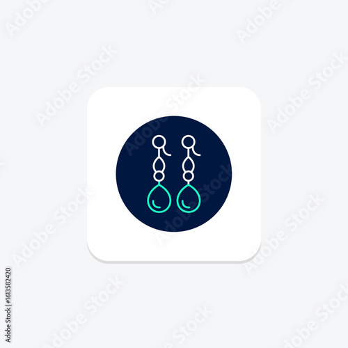 Pearl Earrings, vector, pixel perfect, illustrator file