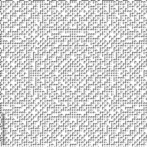 3d relief tiles.Vector pattern with symmetrical elements. Modern stylish abstract texture. Repeating tiles from striped elements. Black and white pattern.