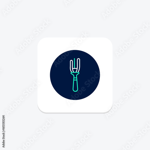 Hair Fork, vector, pixel perfect, illustrator file