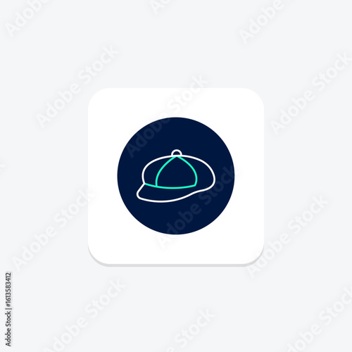 Newsboy Cap, vector, pixel perfect, illustrator file