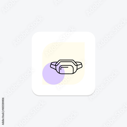 Fanny Pack, vector, pixel perfect, illustrator file