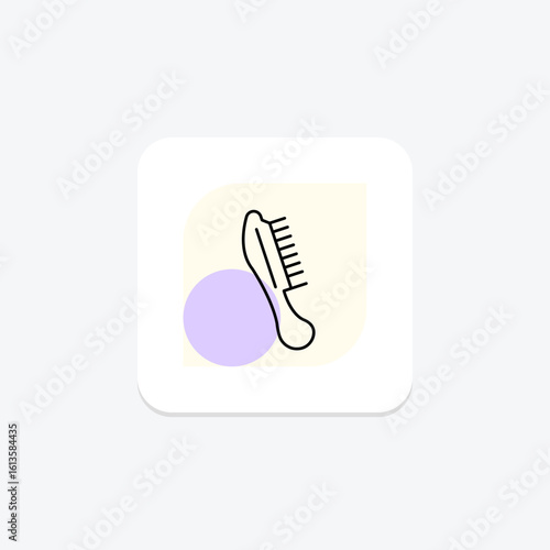 Hair Comb, vector, pixel perfect, illustrator file