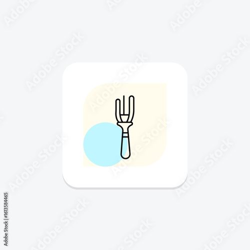Hair Fork, vector, pixel perfect, illustrator file