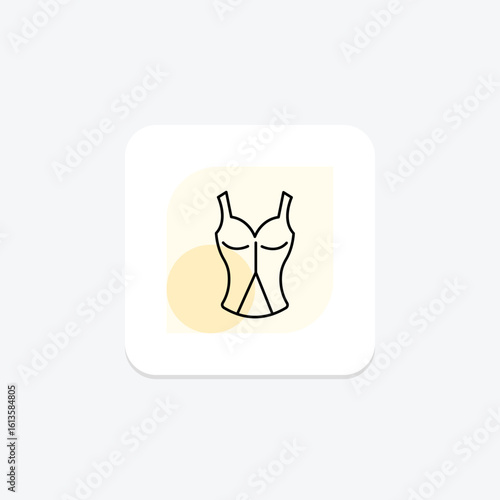Bustier, vector, pixel perfect, illustrator file