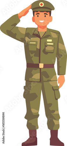 military soldier with a rifle