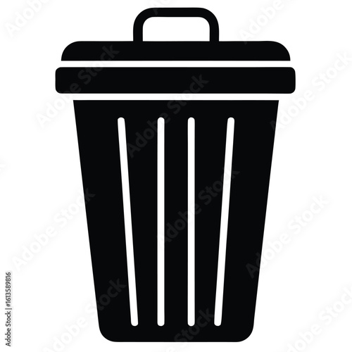 trash bin vector icon