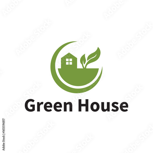 Eco-Tech Greenhouse Logo for Modern Agriculture Solutions