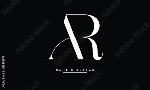 AR, RA, A, R Abstract Letters Logo Monogram