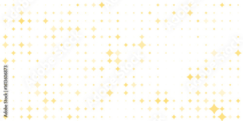 Gold falling down confetti background. Repeated golden dotted glitter pattern. Yellow, orange and golden dots wallpaper.