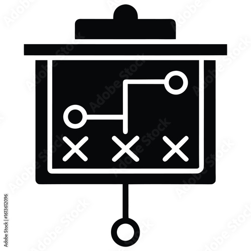 execution plan vector icon