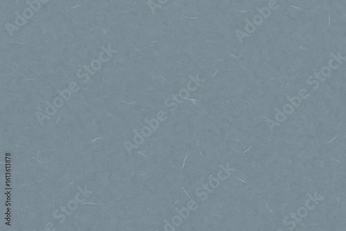 Seamless blue-gray handmade paper texture with white fibers