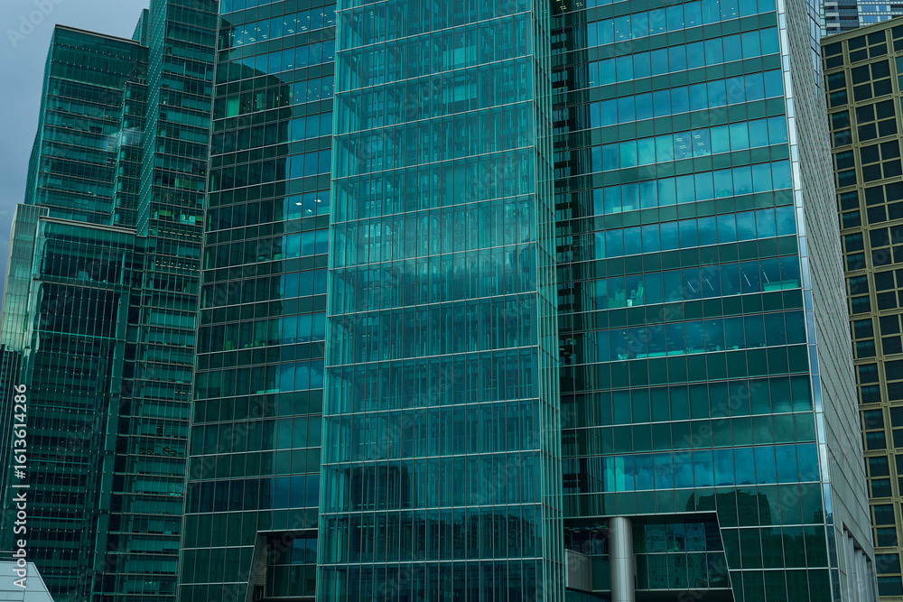 Fototapeta premium 摩天楼のような都市背景