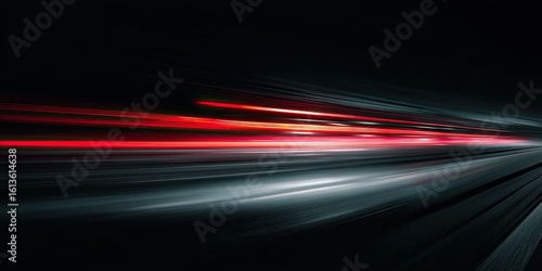 Abstract night road with streaks of light