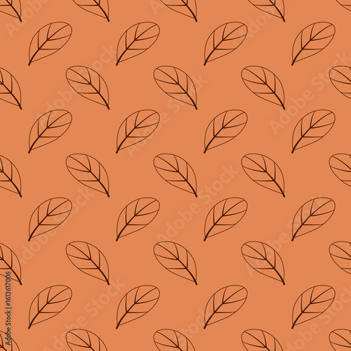 seamless leaves pattern