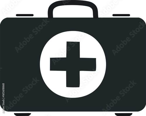 First aid kit silhouette