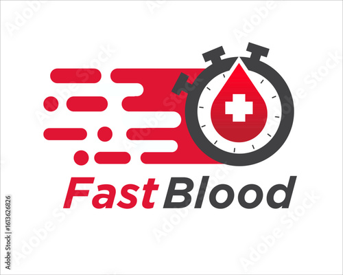 Fast Blood Delivery Logo Design