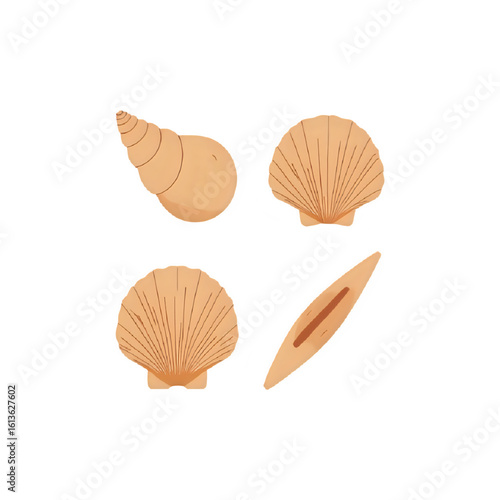 Seashell Crafts: Wooden Shell Buttons for DIY Projects & Coastal Decor