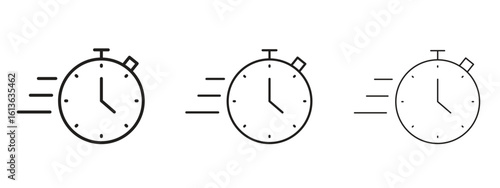 Instant icon symbol line. Editable stroke width
