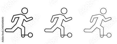 Escape icon symbol line. Editable stroke width