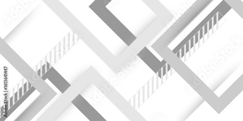 Abstract white and grey gradient overlay texture shiny line background. layered in modern abstract pattern design Space design concept Suit for business, corporate, institution presentation. vector. 