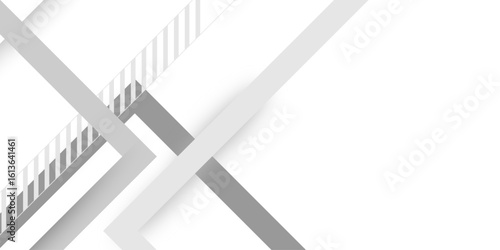 Abstract white and grey gradient overlay texture shiny line background. layered in modern abstract pattern design Space design concept Suit for business, corporate, institution presentation. vector. 