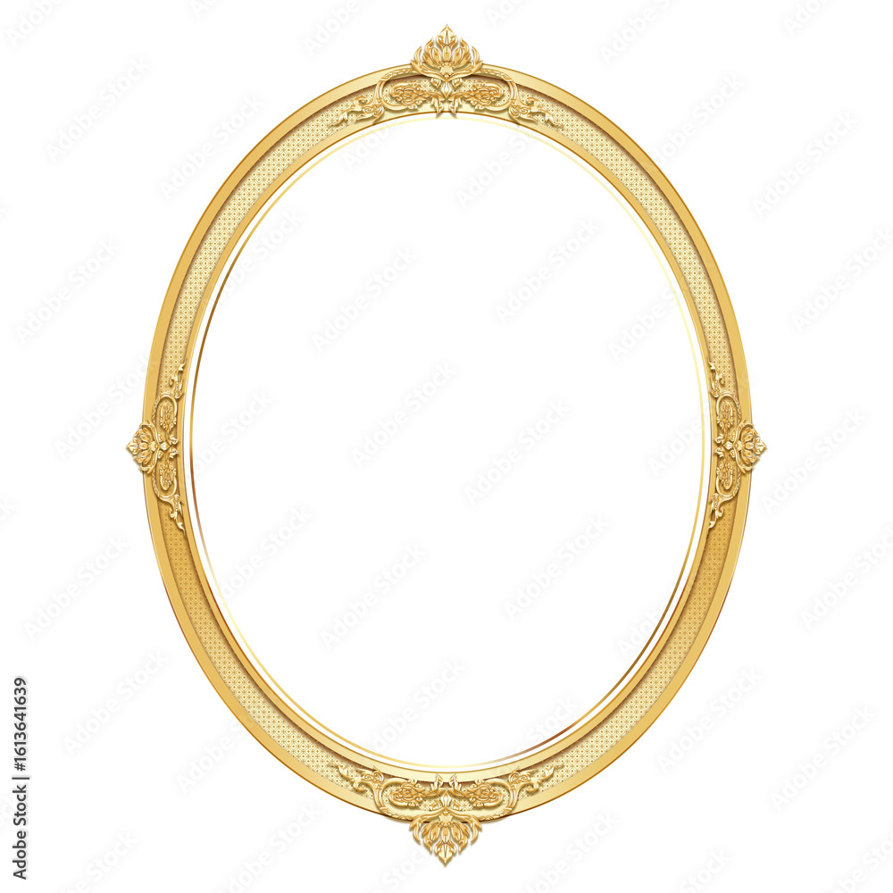 Фотография gold frame vintage border oval