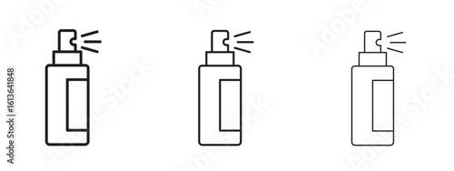 deodorant icon symbol line. Editable stroke width