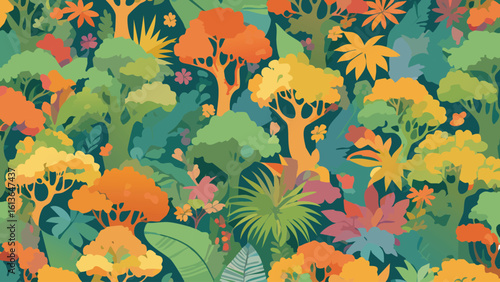 Aerial perspective of an expansive, pristine rainforest highlighting its incredible biodiversity, lush greenery, and vast scale perfect for environmental, ecological, or conservation storytelling.
