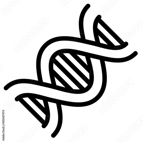 Double Helix DNA Strand Icon