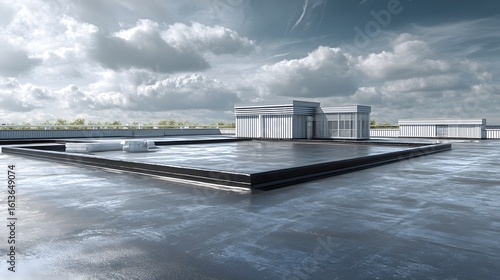 State-of-the-Art Industrial Waterproofing Solutions with Bitumen Sealing Membranes on Flat Roof Structures for Enhanced Environmental Protection