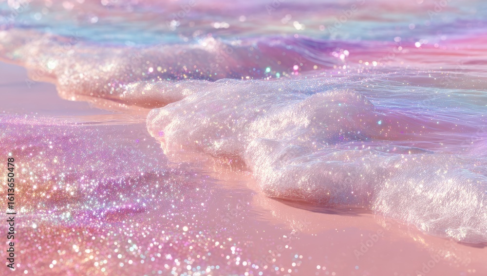 Fototapeta premium Pastel beach waves (1)