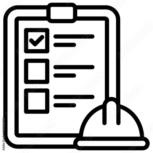 Tableau sur toile Site Manager line icon
