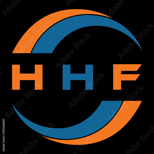 HHF letter design. HHF letter technology logo design on a Black background. HHF Monogram logo design for an entrepreneur and business
