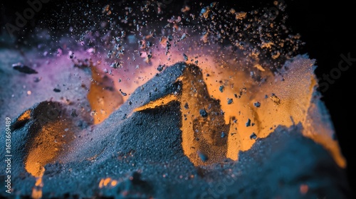 Abstract image of industrial process