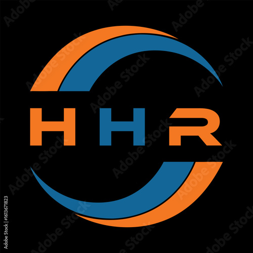 HHR letter design. HHR letter technology logo design on a Black background. HHR Monogram logo design for an entrepreneur and business