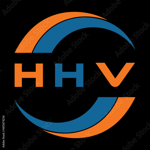 HHV letter design. HHV letter technology logo design on a Black background. HHV Monogram logo design for an entrepreneur and business
