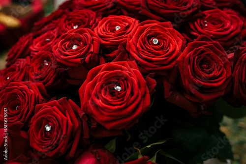 bouquet of red roses