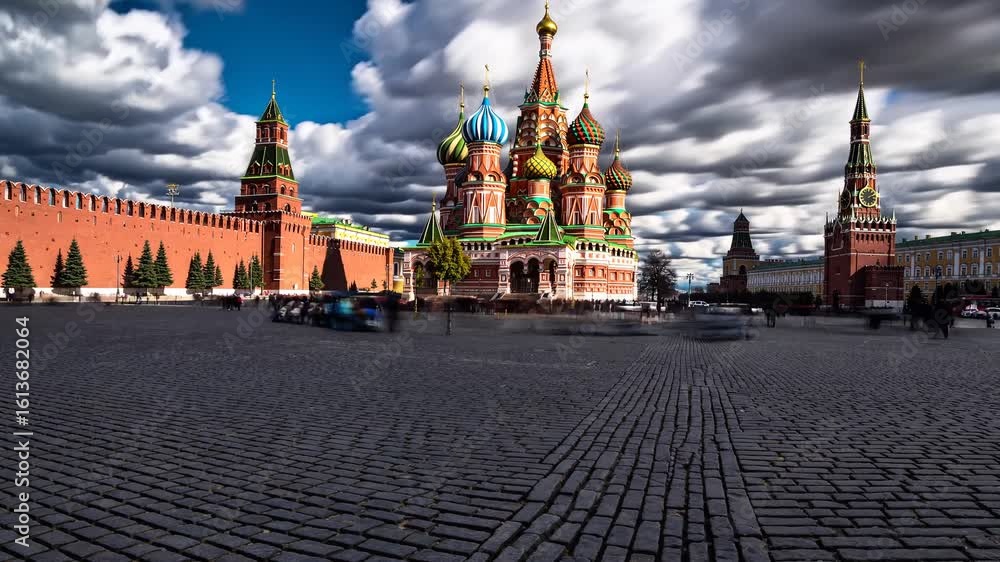 Stunning Moscow Timelapse Sunset Over Iconic Clock Tower Skyline, Perfect for Social Media Campaigns and Website Banners, Evokes a Sense of Calm and Tranquility. Stunning Moscow Timelapse Sunset Over Iconic Clock Tower Skyline, Perfect for Social Media Campaigns and Website Banners, Evokes a Sense of Calm and Tranquility.